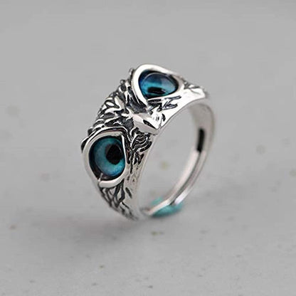 MysticOwl Silver Ring Set (Pack of 2)