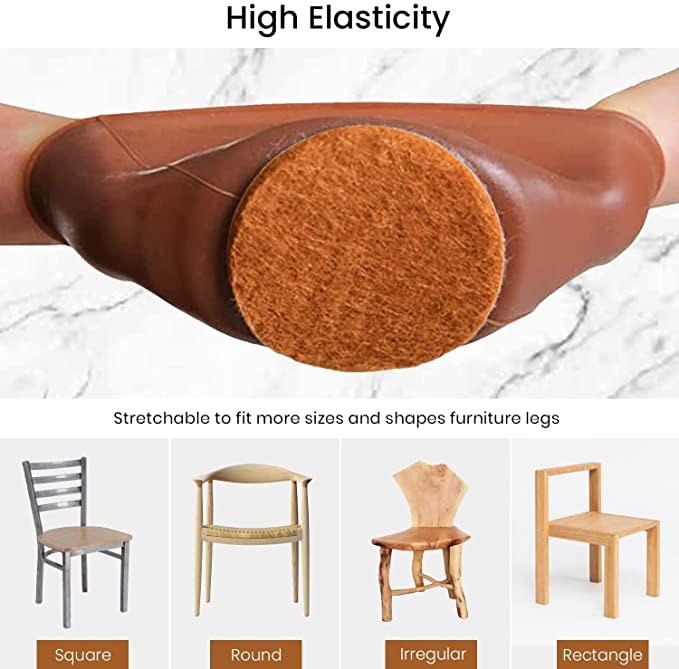 SilentGlide Pro™ – Silicone Chair Leg Protectors