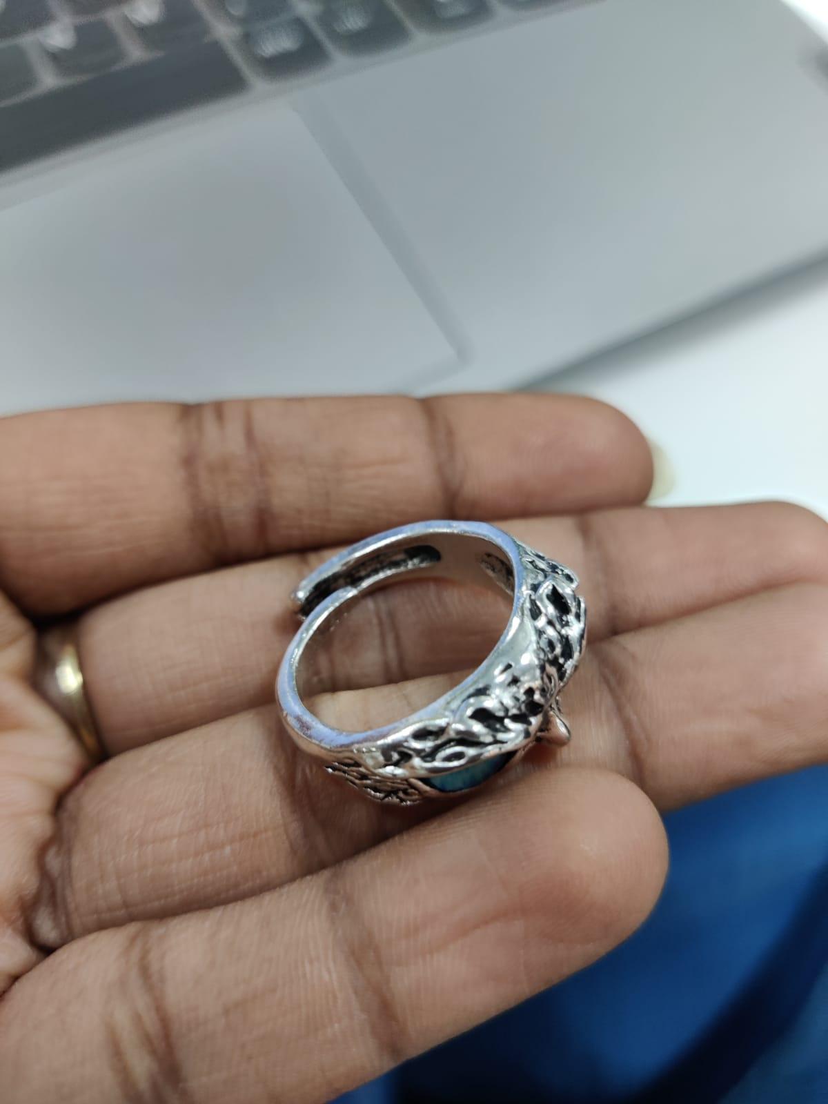 MysticOwl Silver Ring Set (Pack of 2)