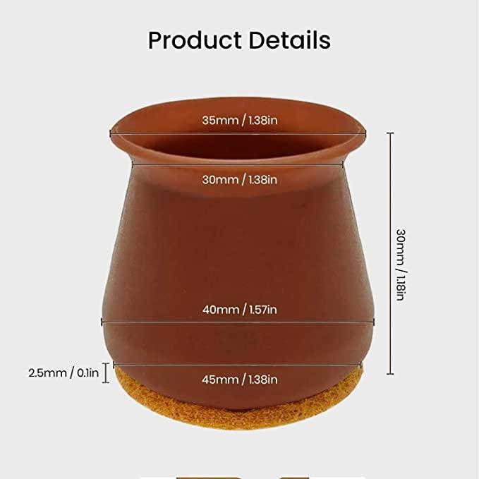SilentGlide Pro™ – Silicone Chair Leg Protectors