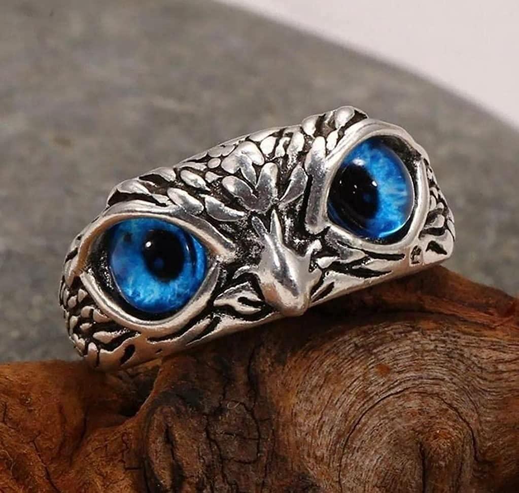 MysticOwl Silver Ring Set (Pack of 2)