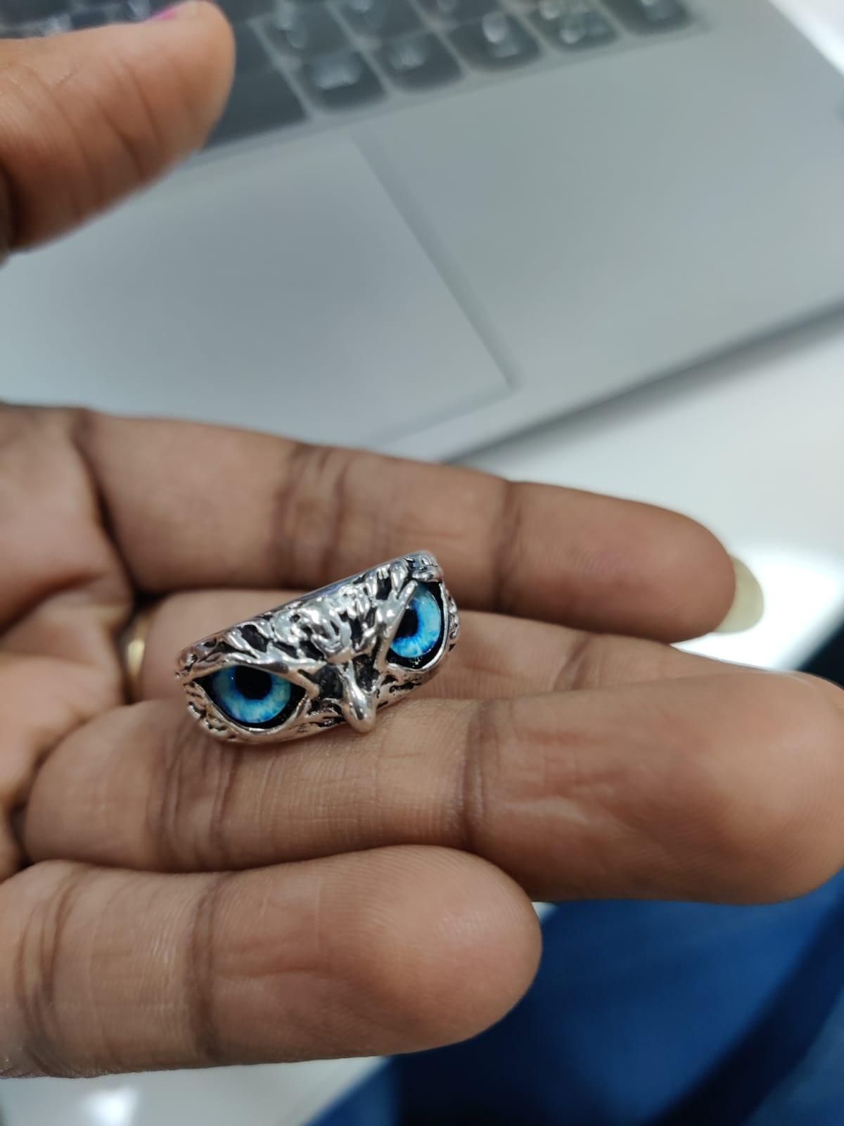 MysticOwl Silver Ring Set (Pack of 2)
