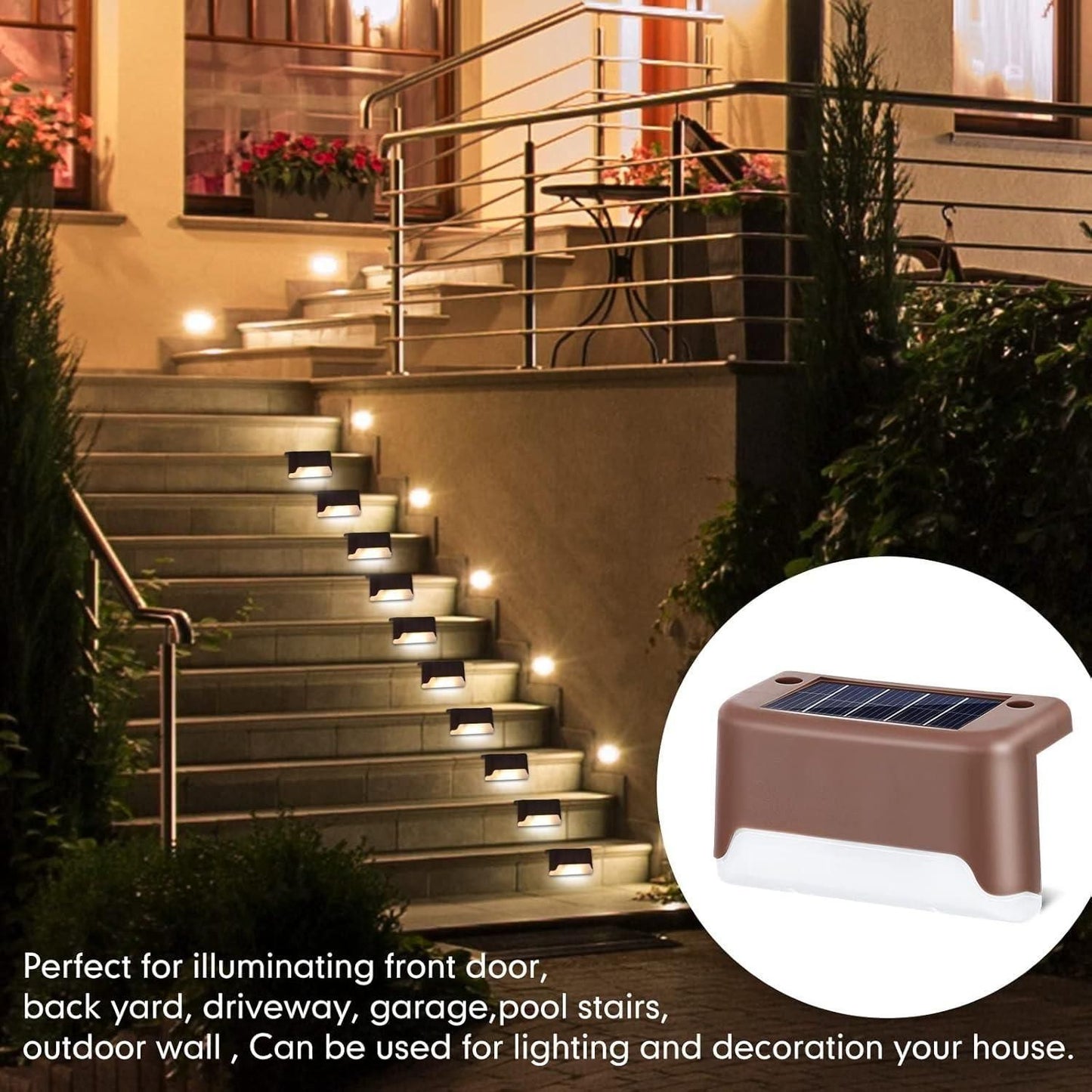 SolarGlow Edge Lights – Outdoor Solar Deck Lights (Pack of 4)