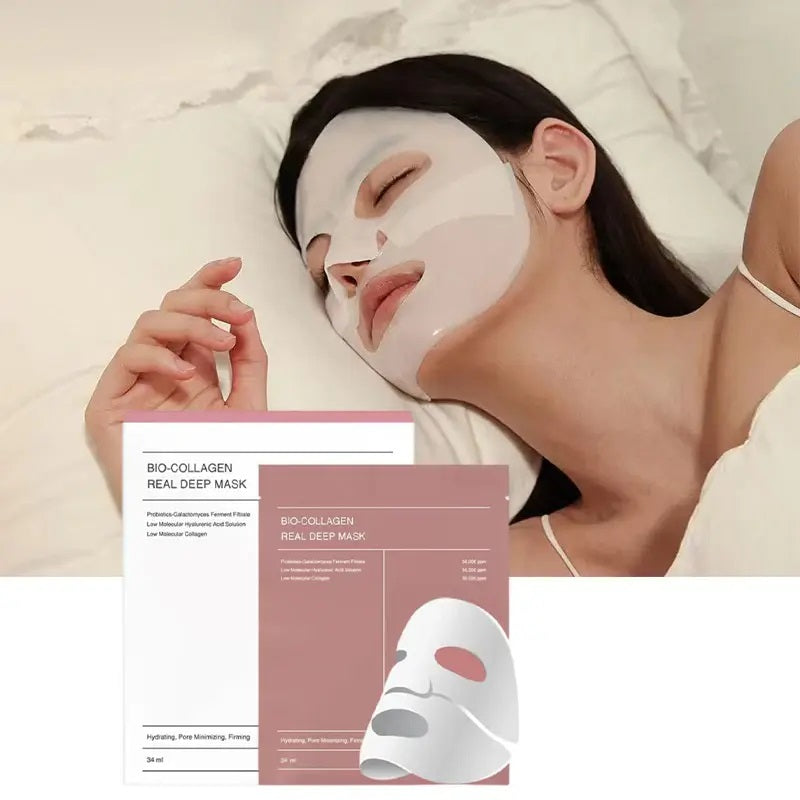 GlassGlow Bio-Collagen Mask™ – Overnight Hydrogel Face Mask (Pack of 3)